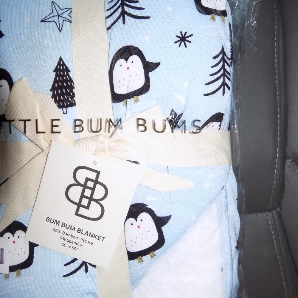 LITTLE BUM BUMS Plush Ice Ice Baby Bum Bum Blanket NEW